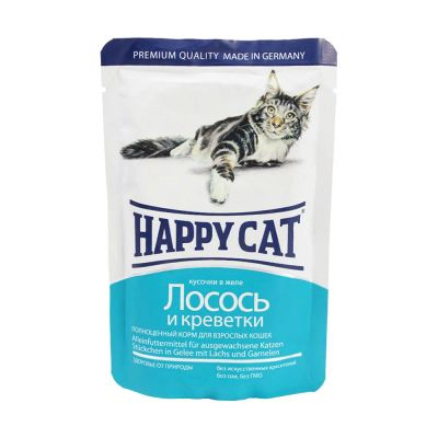 Лот: 10399143. Фото: 1. Корм Happy Cat Для Кошек Лосось... Корма