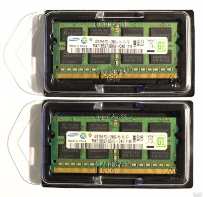 Лот: 13335618. Фото: 1. DDR3 4Gb х 2шт 1600MHz Samsung... Оперативная память