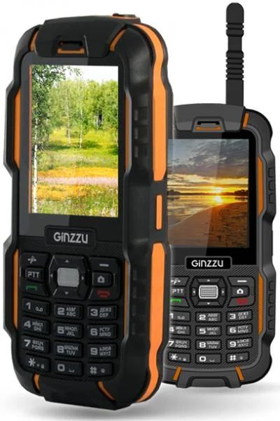 Лот: 5206332. Фото: 1. Ginzzu R6 Dual черно-оранжевый... Кнопочные мобильные телефоны