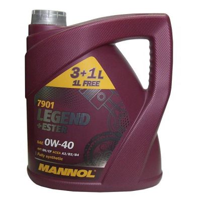Лот: 14493427. Фото: 1. MANNOL LEGEND + Ester SAE 0W-40... Масла, жидкости