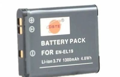 Лот: 10187470. Фото: 1. DSTE EN-EL19 1300mah (Повышенная... Аккумуляторы, зарядные