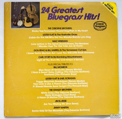 Лот: 14305057. Фото: 1. 24 greatest bluegrass hits 2 lp. Аудиозаписи