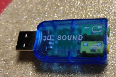 Лот: 15558676. Фото: 1. USB Звуковая карта мини. Звуковые карты