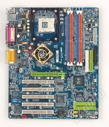 Лот: 579008. Фото: 1. Мамка: GIGABYTE GA-8SQ800 (полетели... Материнские платы