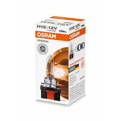 Лот: 11586343. Фото: 1. Лампа H15 OSRAM 12v 55/15W! артикул... Оптика и освещение