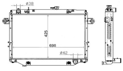 Лот: 3720463. Фото: 1. Радиатор toyota land cruiser 100... Двигатель и элементы двигателя