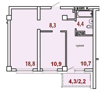 Лот: 9727559. Фото: 1. Продам долевое 2-х комнатную квартиру... Квартиры, студии