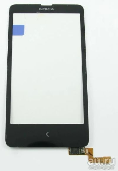Лот: 8280663. Фото: 1. Тачскрин Nokia X Dual/RM-980 черный... Дисплеи, дисплейные модули, тачскрины