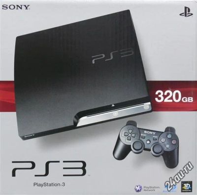 Лот: 4971303. Фото: 1. PS3 slim 320Gb прошитая, в идеале... Игровые приставки, консоли