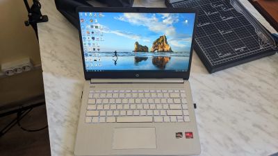 Лот: 20045581. Фото: 1. Ноутбук HP 14s-fq0035ur (Ryzen... Ноутбуки