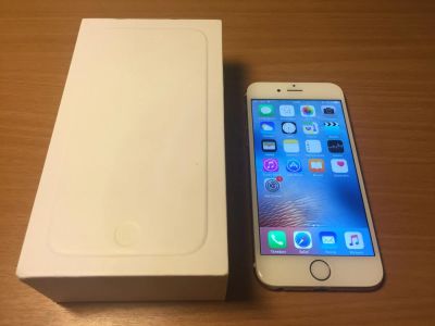 Лот: 8002581. Фото: 1. Apple iPhone 6 16Gb Gold (С коробкой... Смартфоны