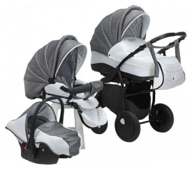 Лот: 8953084. Фото: 1. Коляска Zippy silver 3 в 1. Коляски