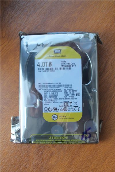Лот: 6803804. Фото: 1. Новый! Жесткий диск 4Tb, WD4000FYYZ... Жёсткие диски (HDD)