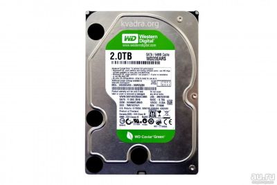 Лот: 9080075. Фото: 1. Western Digital WD Caviar Green... Жёсткие диски (HDD)
