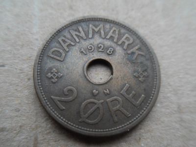 Лот: 9294112. Фото: 1. Дания 2 эре 1928. Европа