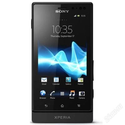 Лот: 2685983. Фото: 1. sony xperia sola mt27i black... Смартфоны