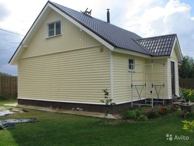 Лот: 6943317. Фото: 1. Сайдинг виниловый Docke Blockhaus... Фасадные материалы, сайдинг