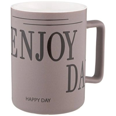 Лот: 25048505. Фото: 1. Кружка фарфор, 405 мл, Enjoy Day... Кружки, стаканы, бокалы