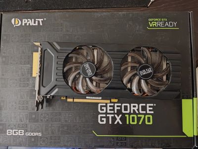 Лот: 17996545. Фото: 1. GTX 1070 DUAL. Видеокарты