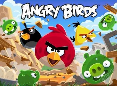 Лот: 3131364. Фото: 1. 6 наклеек Angry birds. Игрушки