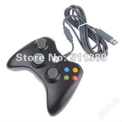 Лот: 2100058. Фото: 1. Геймпад для X-Box 360 и PC проводной. Аксессуары для игровых приставок, консолей, геймпады