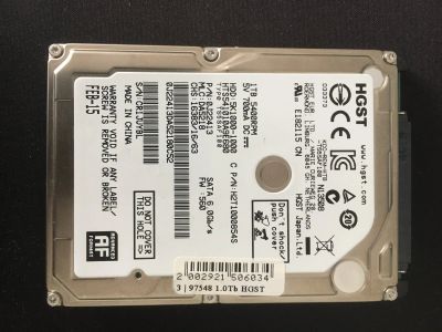 Лот: 16066815. Фото: 1. HDD HGST 1TB 5400 RPM. Жёсткие диски (HDD)