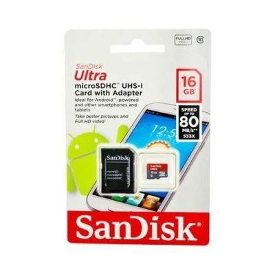 Лот: 16422053. Фото: 1. Карта памяти 16GB MicroSDHC Class... Карты памяти
