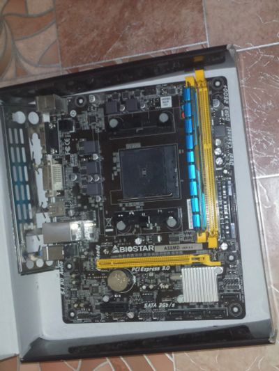 Лот: 15187999. Фото: 1. Biostar A58MD ver6.0 + 8GB DDR3... Материнские платы