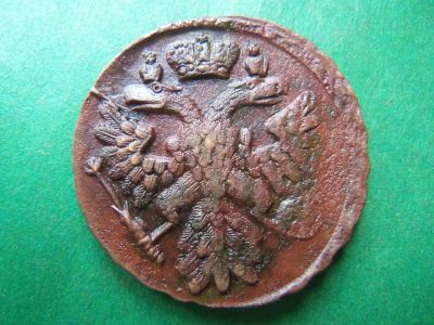 Лот: 23336919. Фото: 1. Денга 1738 г. сохран. Россия до 1917 года