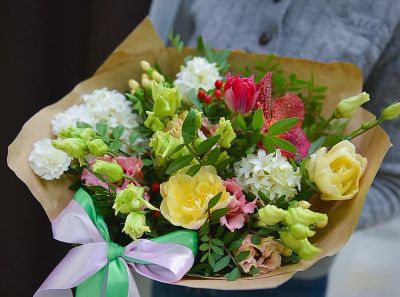 Лот: 7270140. Фото: 1. Сборный букет. Цветы на Щорса... Свежие цветы
