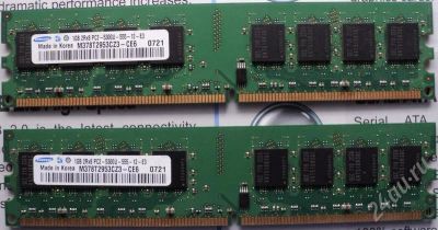 Лот: 642591. Фото: 1. DDR2 1024MB PC2-5300 (M378T2953CZ3-CE6... Оперативная память
