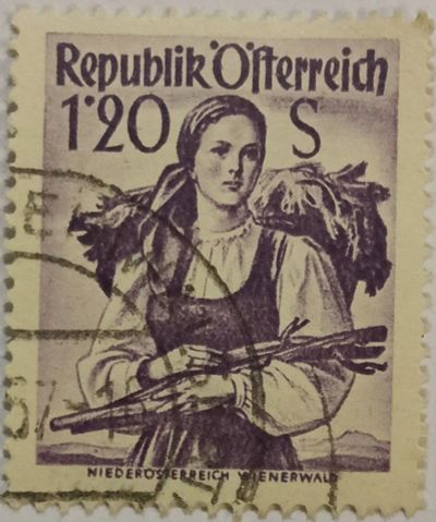 Лот: 25348544. Фото: 1. Марки_Австрии, 1,20 öS -Австрийский... Марки