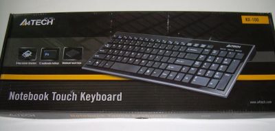 Лот: 15509516. Фото: 1. Клавиатура A4Tech KX-100 Black... Клавиатуры для ноутбуков