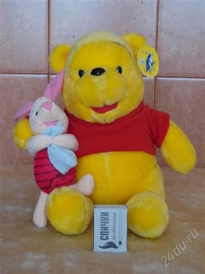 Лот: 1337976. Фото: 1. Мягкая игрушка Винни Пух с Пятачком... Игрушки