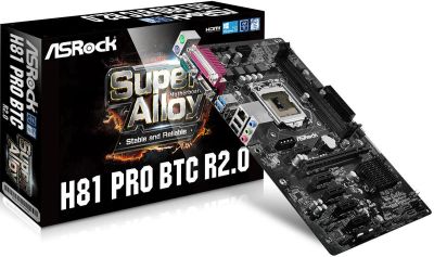 Лот: 12440880. Фото: 1. Матплата для майнинга AsRock H81... Материнские платы