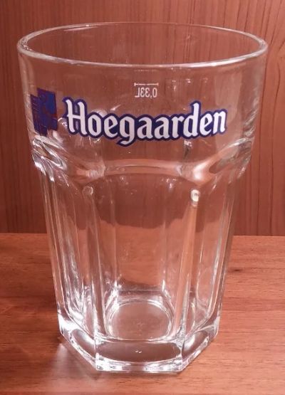 Лот: 6511047. Фото: 1. Пивной стакан "Hoegaarden" (0... Кружки, стаканы, бокалы