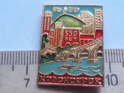 Лот: 18343993. Фото: 1. (№11705) значки,Красноярск 350... Сувенирные