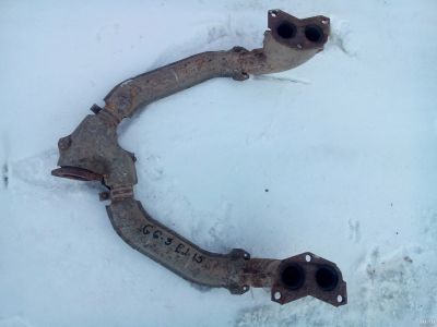 Лот: 13275875. Фото: 1. Приемная труба глушителя Subaru... Двигатель и элементы двигателя