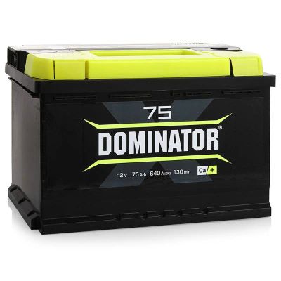 Лот: 17207192. Фото: 1. Аккумулятор Dominator 75 а/ч L. Аккумуляторы