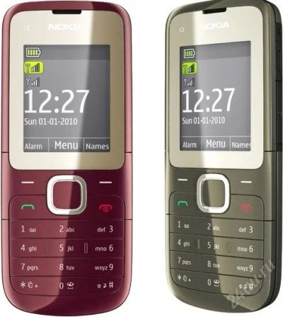 Лот: 2197842. Фото: 1. Сотовый телефон Nokia С2-00 BLack... Кнопочные мобильные телефоны