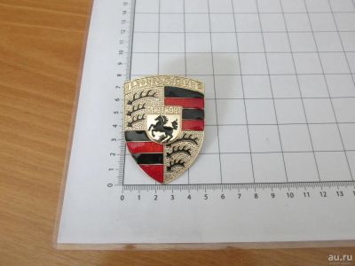 Лот: 11488076. Фото: 1. Эмблема шильдик на капот Porsche... Детали тюнинга