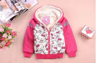 Лот: 3272781. Фото: 1. Теплая кофта Hello Kitty на 9-10... Свитера, худи, толстовки