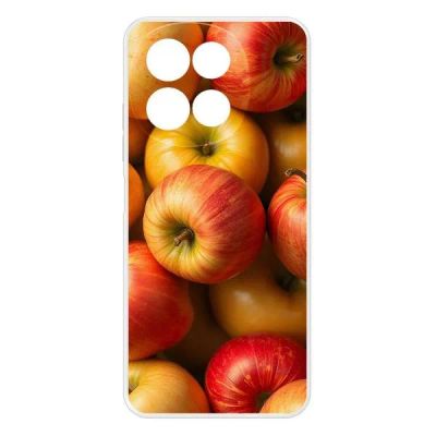 Лот: 25540590. Фото: 1. Чехол Krutoff Clear Case "Яблоки... Чехлы, бамперы