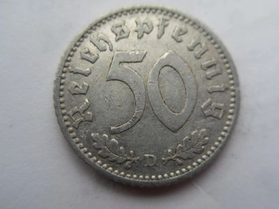 Лот: 10838679. Фото: 1. Германия (Третий рейх) 50 рейхспфеннигов... Германия и Австрия