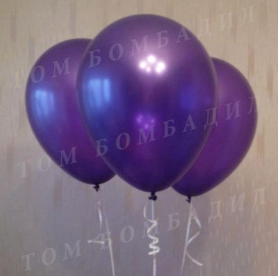 Лот: 3691007. Фото: 1. Фиолетовый воздушный шарик с гелием... Воздушные шары