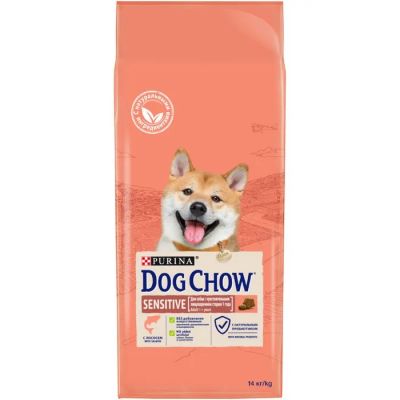 Лот: 4651946. Фото: 1. Dog Chow Adult Sensitive с лососем... Корма