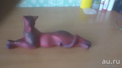 Лот: 16637322. Фото: 1. Статуэтка Кошка (Багира лежащая... Фигурки, статуэтки