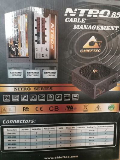 Лот: 25077233. Фото: 1. Chieftec BPS-650C nitro series. Корпуса, блоки питания