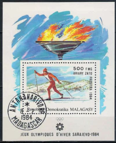Лот: 19153241. Фото: 1. 1984. Мадагаскар. Зимние Олимпийские... Марки