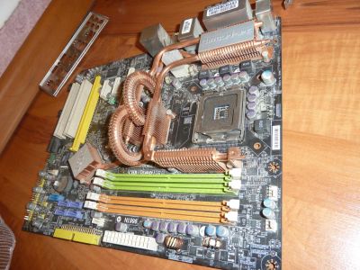 Лот: 5105602. Фото: 1. Мат.плата MSI P35 Platinum/ Блок... Материнские платы